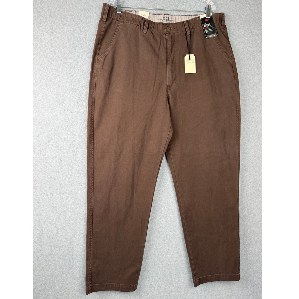 New Levi's Chino Mens XL Brown XX Chino EZ Taper Stretch